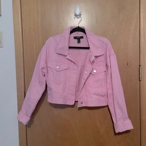 PINK FOREVER21 JEAN JACKET